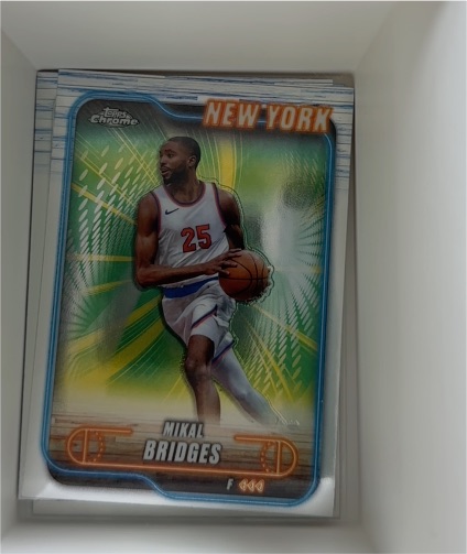 2024-25 Topps Chrome #190 Mikal Bridges — front