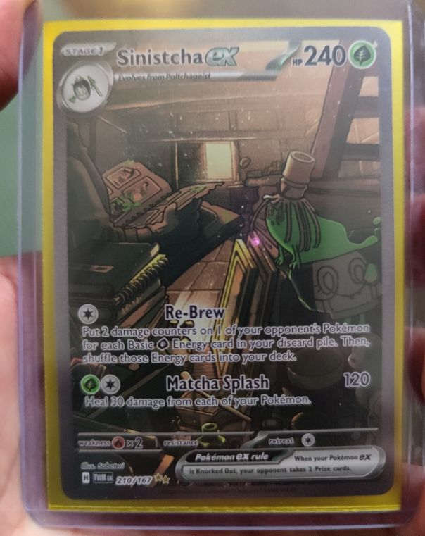 2024 Pokémon SV06 Twilight Masquerade #210 Sinistcha ex — front