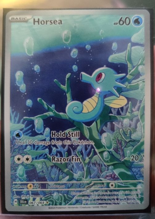 2024 Pokémon SV: Shrouded Fable #067 Horsea Illustration Rare — front