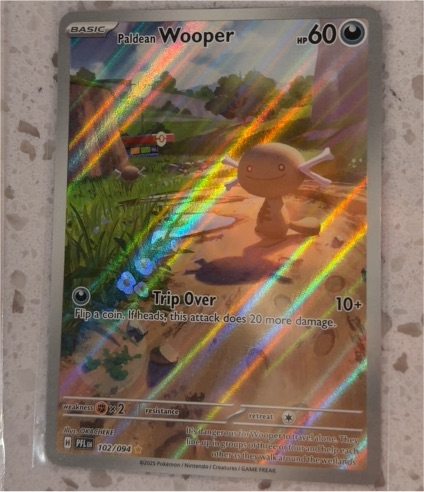2023 Pokémon Paldean Wooper #102 — front