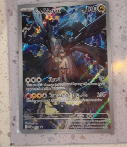 2026 Pokémon N's Zekrom #031 Mega Evolution Promo Full Art Holo — front