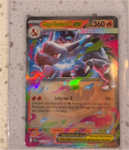 Mega Charizard X ex 013/094 Me02: Phantasmal Flames — front