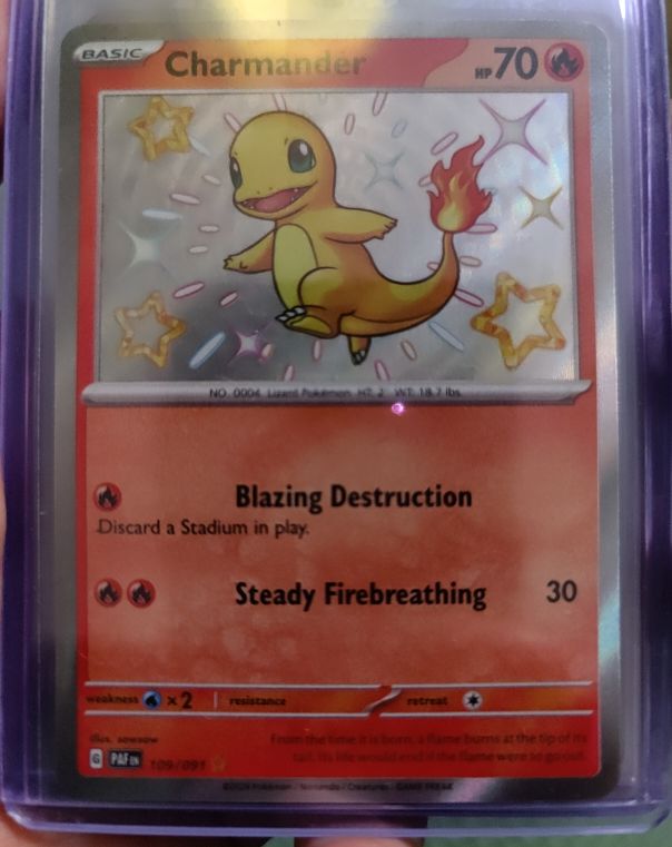 2022 Pokémon SV: Paldean Fates #109/091 Charmander — front
