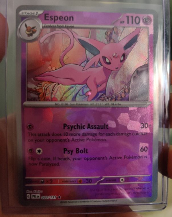 2023 Pokémon SV: Prismatic Evolutions #033 Espeon — front