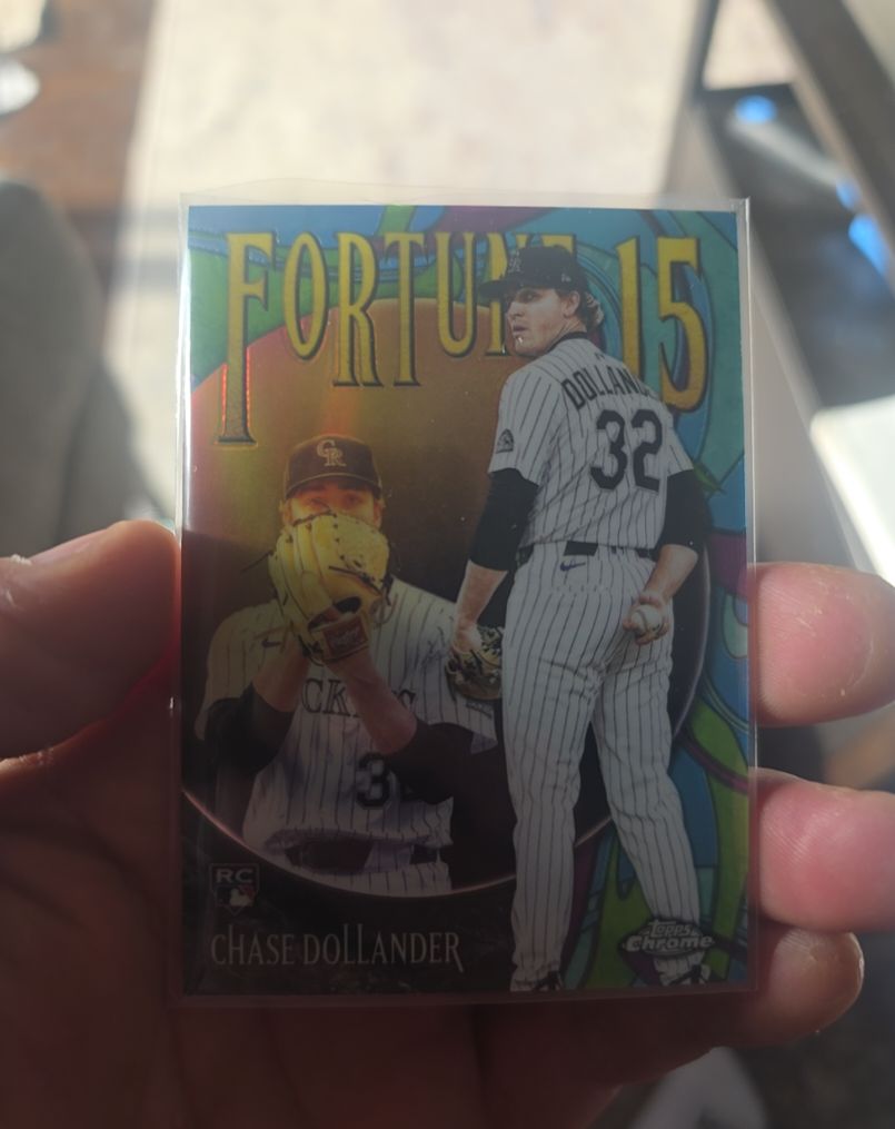 2025 Topps Chrome Update #F15-21 Chase Dollander Fortune 15 — front
