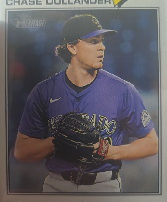2026 Topps Heritage Chrome #91 Chase Dollander — front