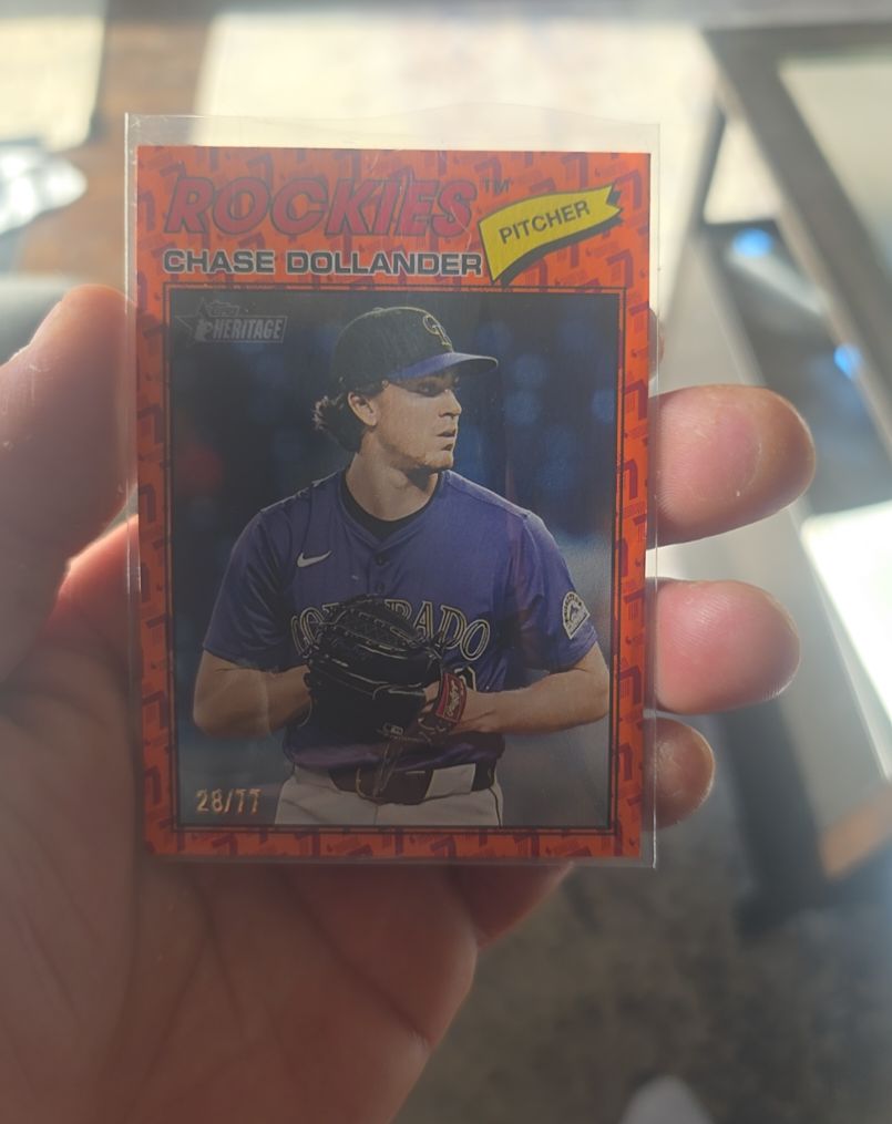 2026 Topps Heritage #91 Chase Dollander — front