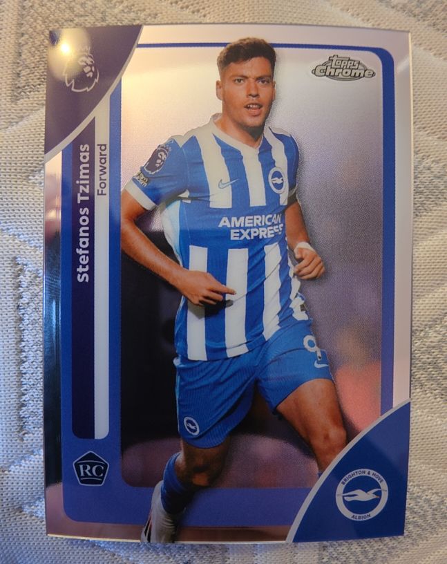 2026 Topps Chrome Premier League #42 Stefanos Tzimas — front
