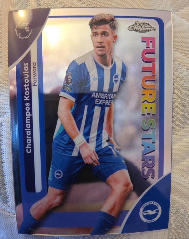 2026 Topps Chrome Premier League #50 Charalampos Kostoulas — front