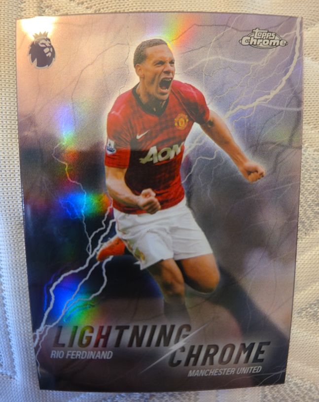 2025-26 Topps Chrome Premier League Lightning Chrome #LC-27 Rio Ferdinand — front
