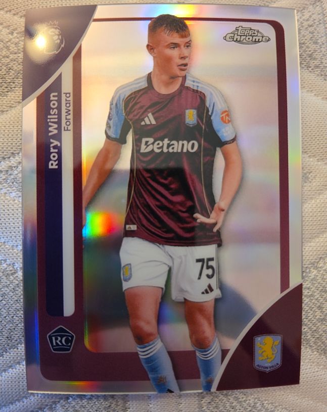 2025 Topps Chrome Premier League #27 Rory Wilson — front