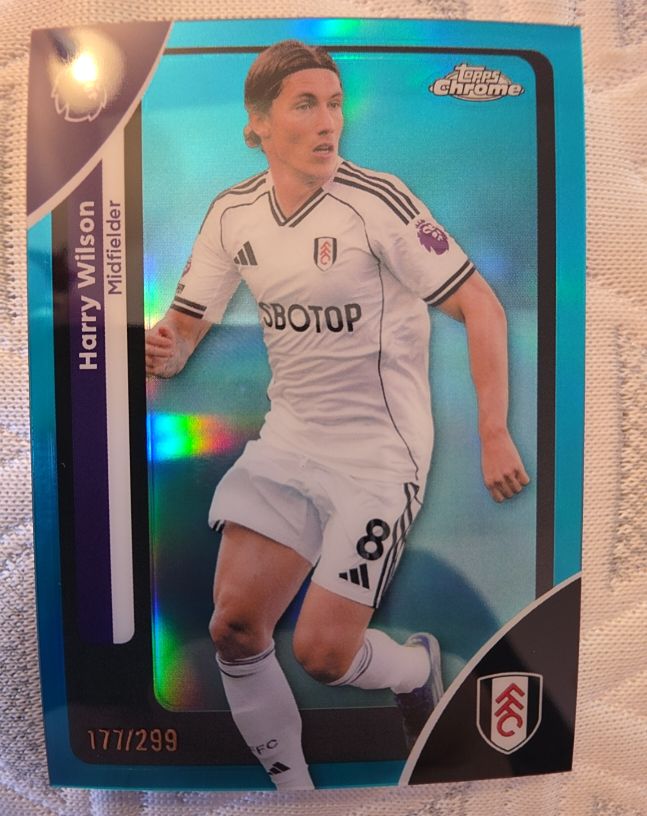 2026 Topps Chrome Premier League #97 Harry Wilson — front