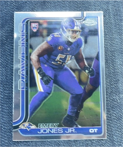 2025 Topps Chrome #386 Emery Jones Jr. (RC) — front