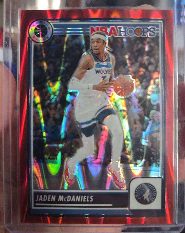 2023-24 Panini NBA Hoops Premium Stock #128 Jaden McDaniels — front