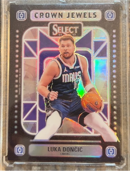 2024-25 Panini Select #4 Luka Doncic Crown Jewels — front