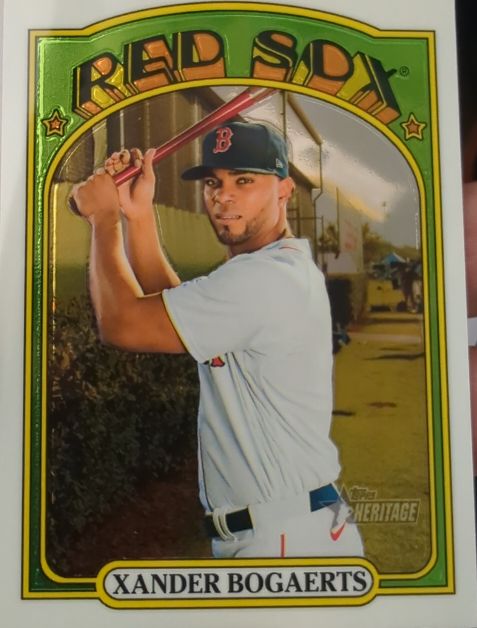 2021 Topps Heritage #700 Xander Bogaerts — front