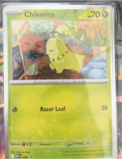 2016 Pokémon MEP #069 Chikorita — front