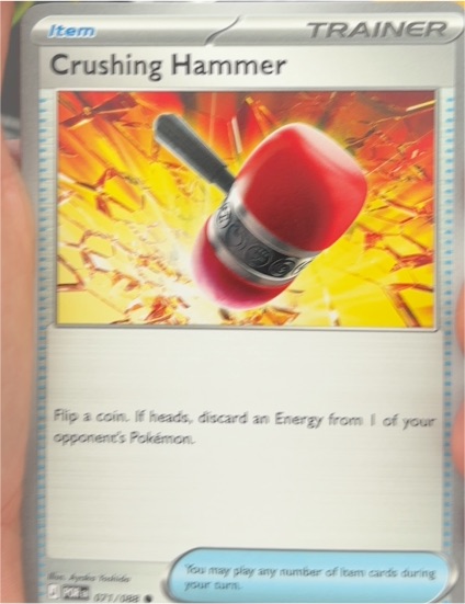 2023 Pokémon SV01: Scarlet & Violet Base Set #168 Crushing Hammer — front