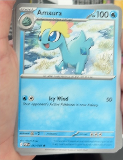 2016 Pokémon Fates Collide #023 Amaura — front