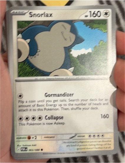 2026 Pokémon TCG Perfect Order #063 Snorlax — front