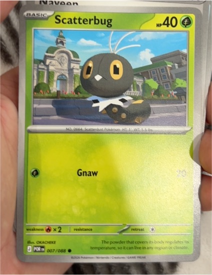 2022 Pokémon Perfect Order #007 Scatterbug — front