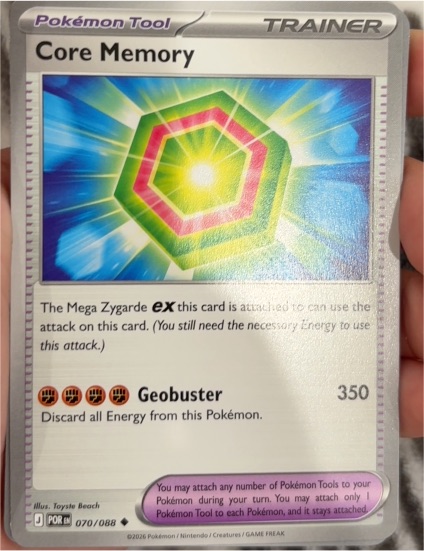 2026 Pokémon POR #070 Core Memory — front