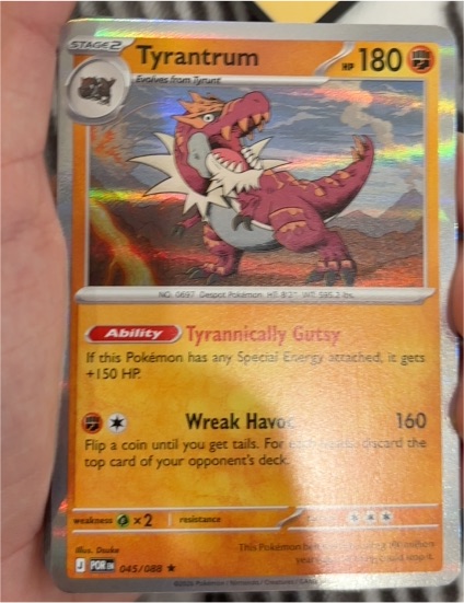 2016 Pokémon Perfect Order #045 Tyrantrum — front