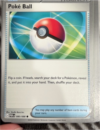2026 Pokémon Perfect Order #080 Poké Ball — front
