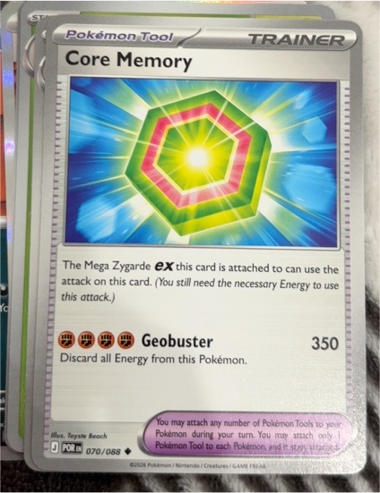 2026 Pokémon Perfect Order #070 Core Memory — front