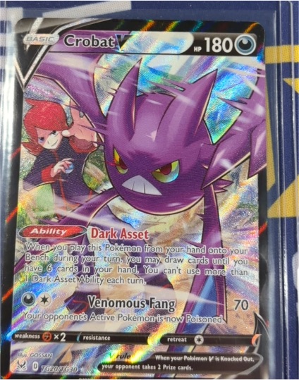 2022 Pokémon TG20/TG30 Crobat V Lost Origin Trainer Gallery — front