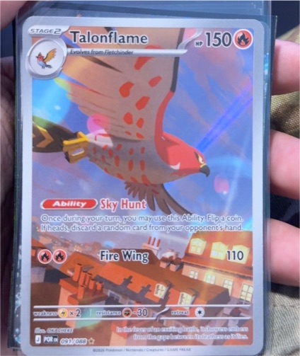 2023 Pokémon Perfect Order #091 Talonflame — front