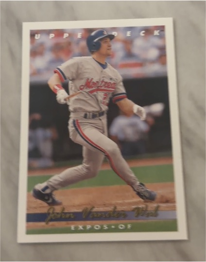 1993 Upper Deck #619 John Vander Wal — front