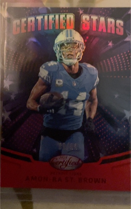 2025 Panini Certified Stars #CST-ASB Amon Ra St. Brown — front