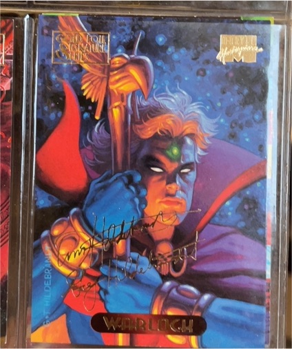 1994 Fleer Marvel Masterpieces Gold Foil Signature Series #134 Warlock — front