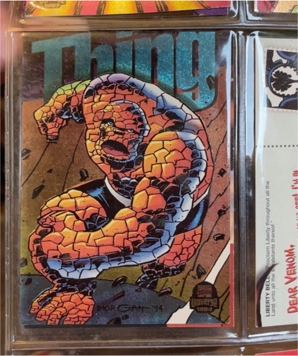 1994 Marvel Universe Power Blast #9 Thing — front