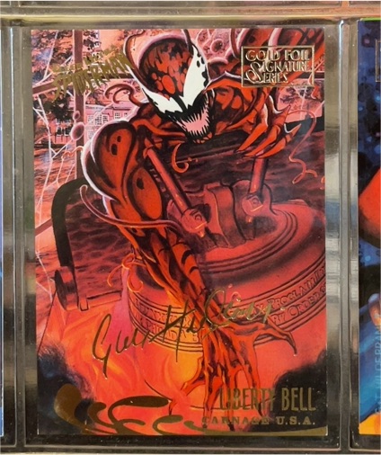 1995 Fleer Ultra Spider-Man #136 Carnage Liberty Bell — front