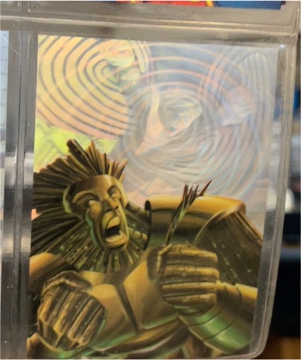 1995 Flair Marvel Annual #9 Banshee vs Phalanx — front