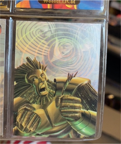 1995 Flair Marvel Annual Holoblast #9 Banshee vs Phalanx — front