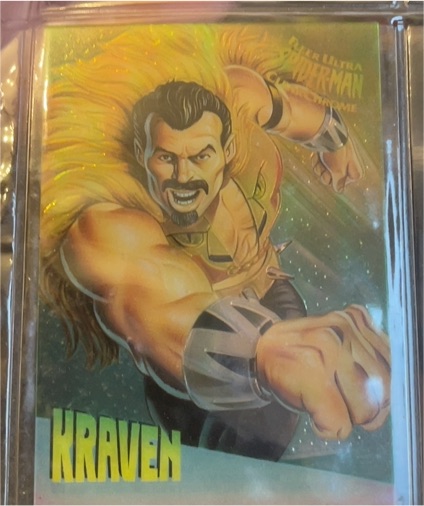 1995 Fleer Ultra Spider-Man Clear Chrome #4 Kraven — front