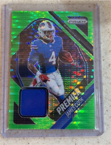 2025 Panini Prizm Premier Jerseys #PJY-JCK James Cook — front