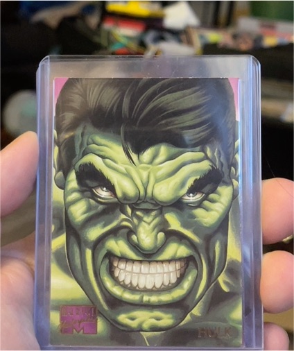 1995 Marvel Masterpieces #42 Hulk — front