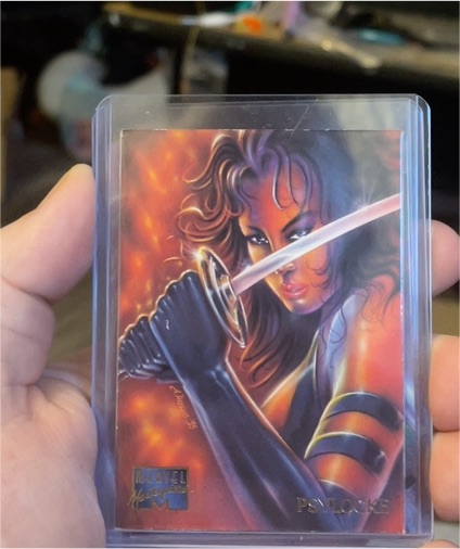 1995 Fleer Marvel Masterpieces #77 Psylocke — front
