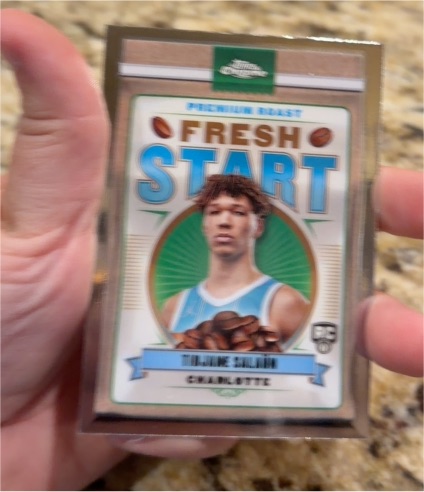 2024-25 Topps Chrome Fresh Start #FS-5 Tidjane Salaun — front