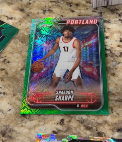 2024-25 Topps Chrome #25 Shaedon Sharpe — front