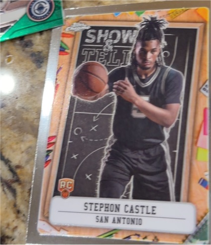2024-25 Topps Chrome Show and Tell #ST-13 Stephon Castle — front