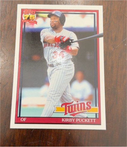 2026 Topps Series 1 Retro 1991 Topps #T91-94 Kirby Puckett — front