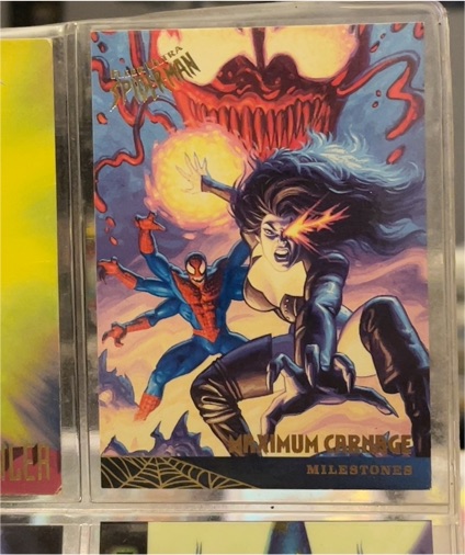 1995 Fleer Ultra Spider-Man #91 Maximum Carnage Milestones — front