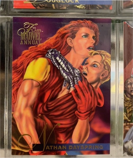 1995 Flair Marvel Annual #44 Nathan Dayspring — front