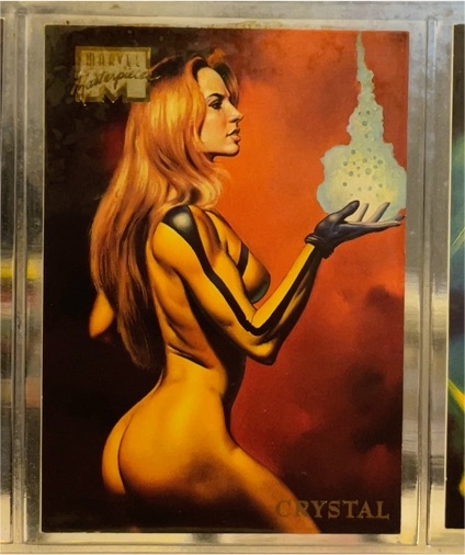 1996 Marvel Masterpieces #9 Crystal — front