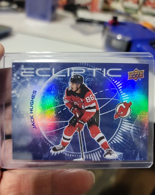2023-24 Upper Deck Series 2 #EC-1 Jack Hughes — front